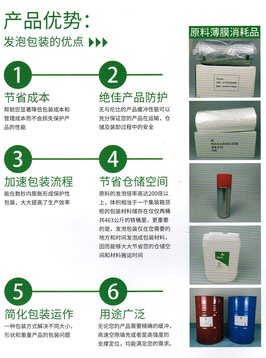 发泡包装产品优势
